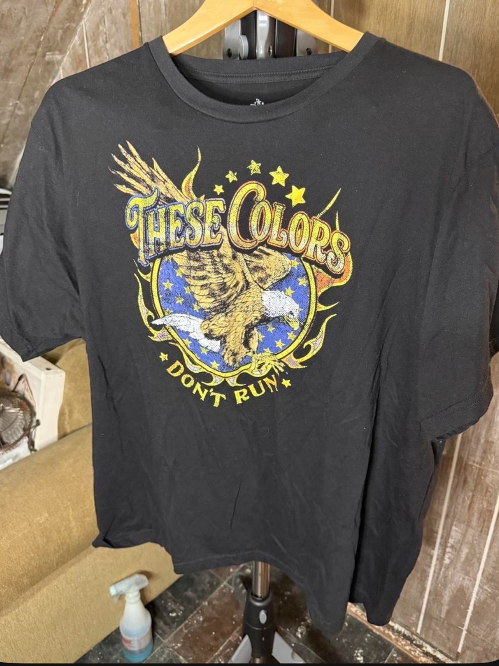 Men’s Americana Black Graphic Tee - 'These Colors Don't Run'